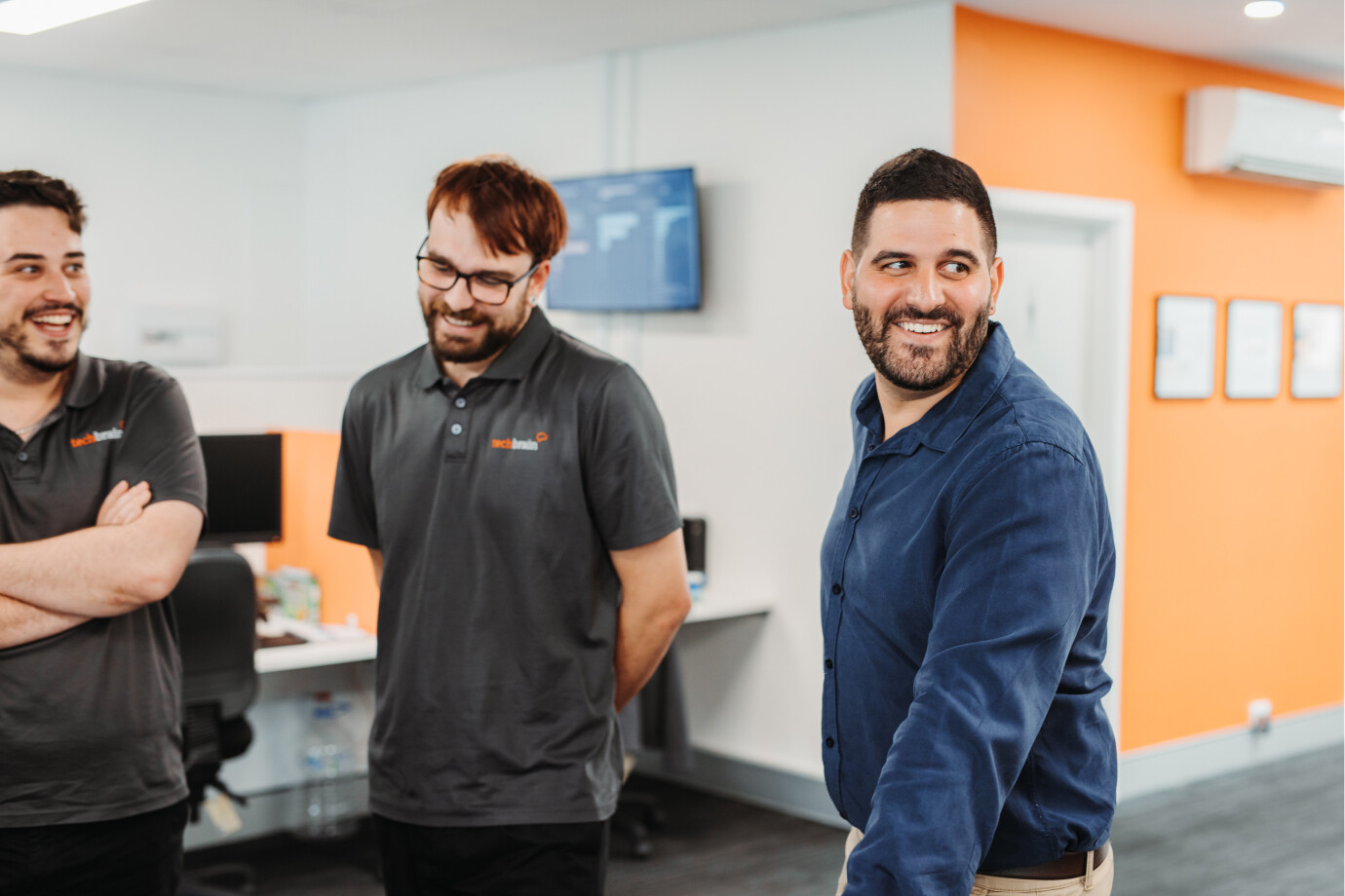 techbrain team, laughing