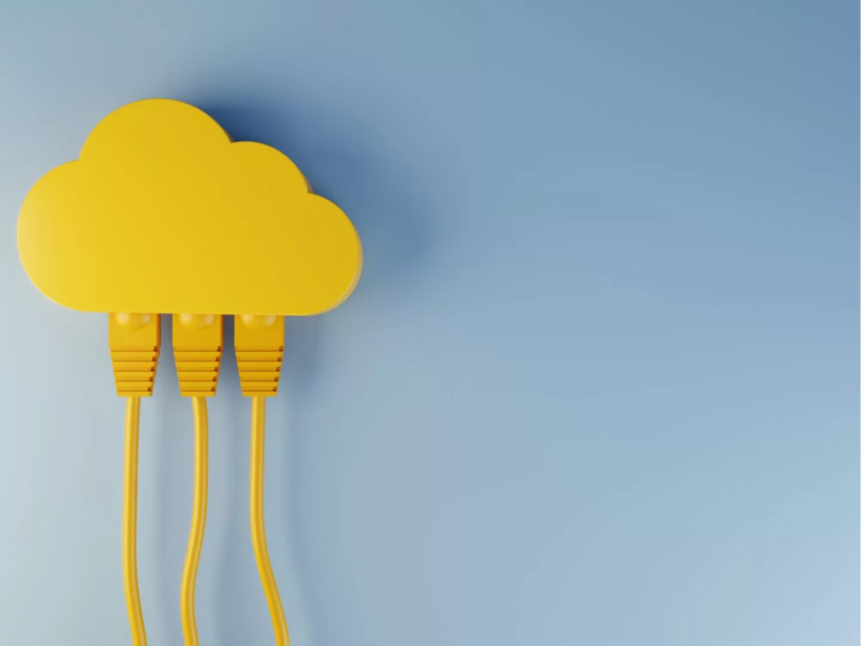 yellow cloud, plugged in