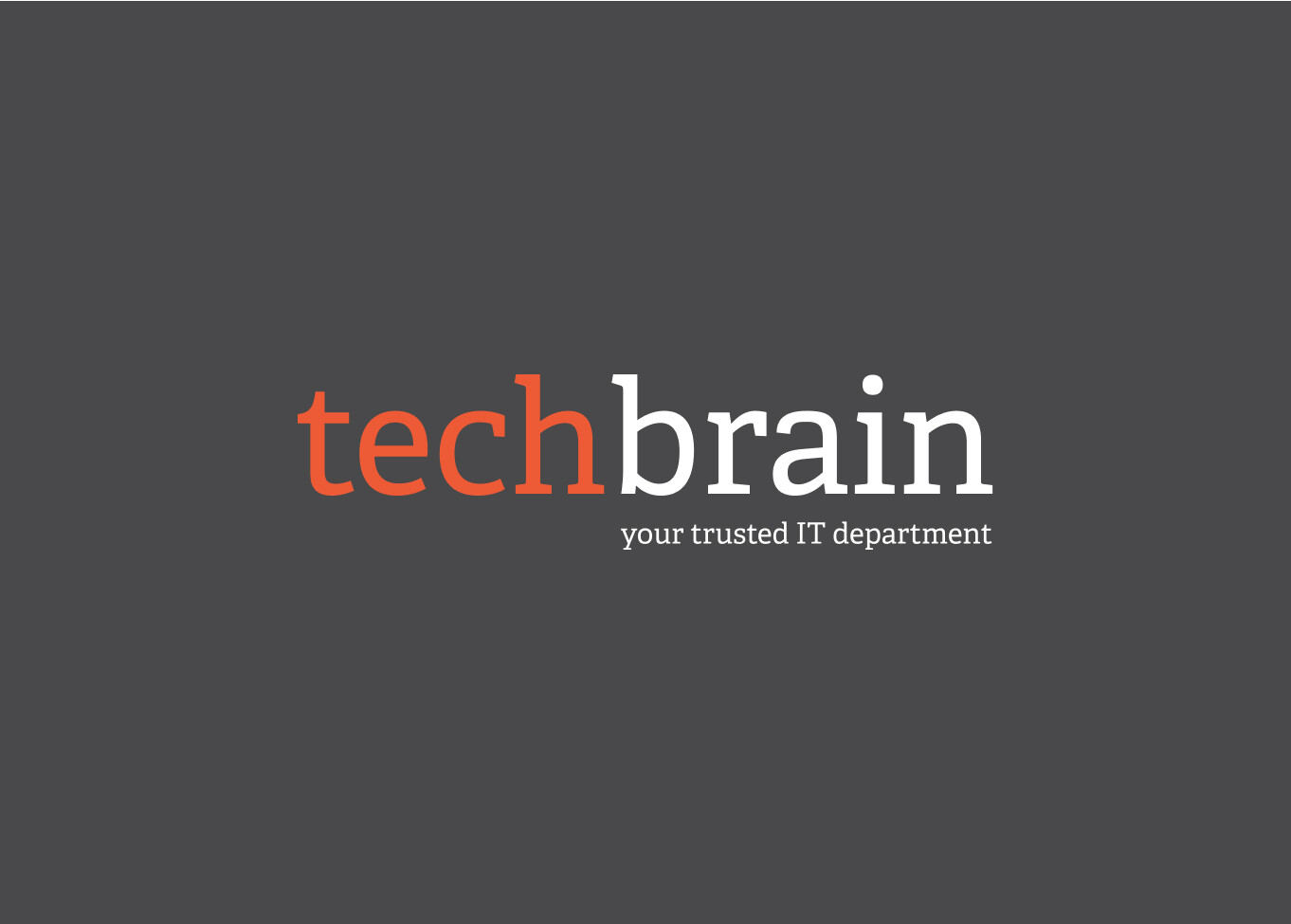 techbrain, grey logo