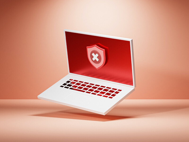 laptop under cyber threat