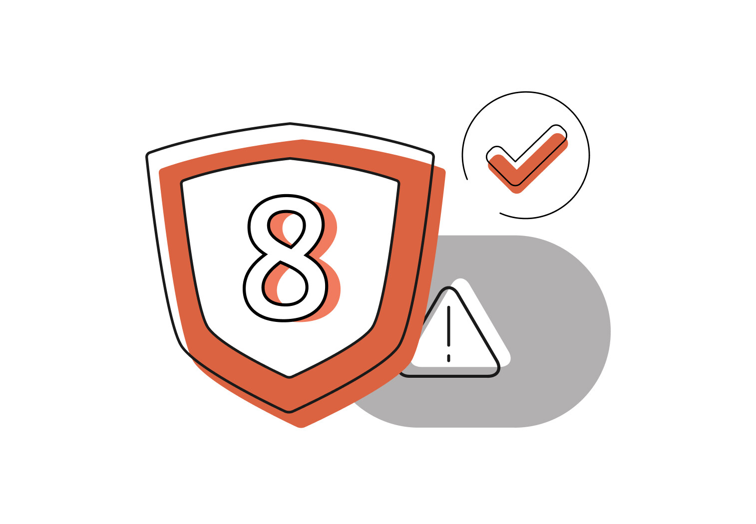 essential 8, cyber security, shield, alert, checkmark