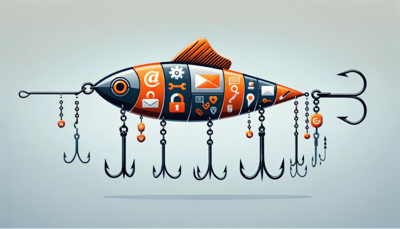 phishing lure, hooks