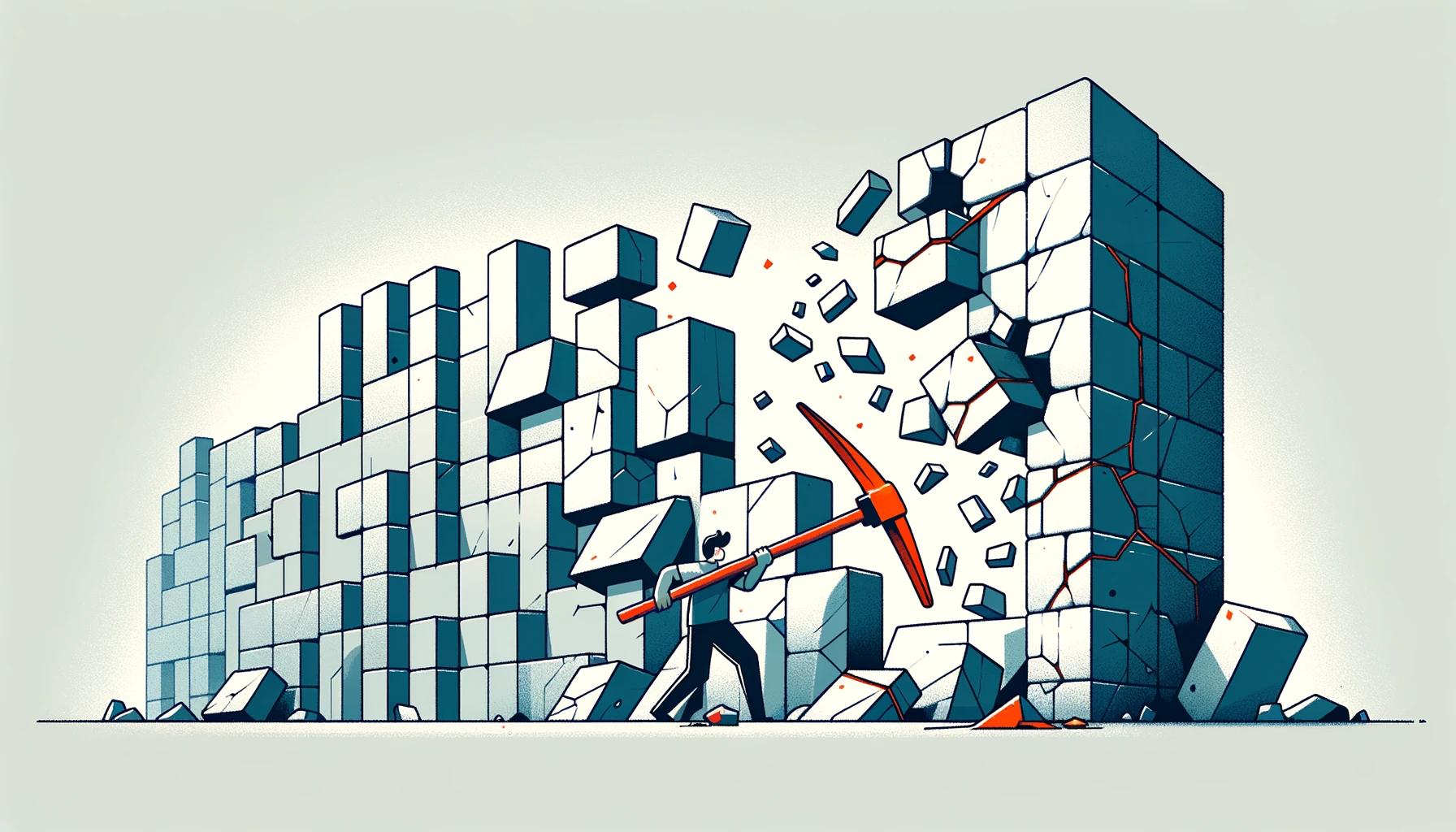 risk register challenges, breaking through wall