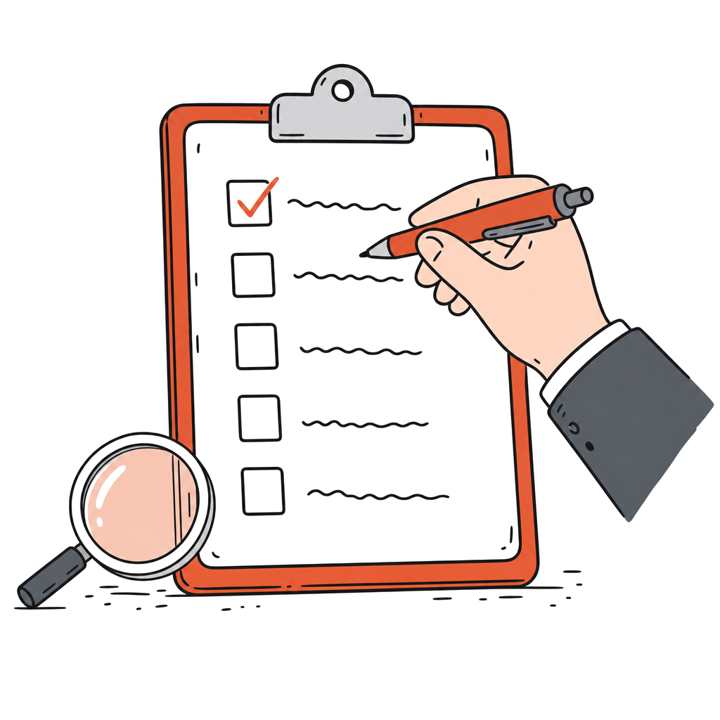 SASE vs ZTNA: Meaning & Which Approach Fits Your Business 6 A printable checklist card listing five procurement questions, with a pen ticking the first box